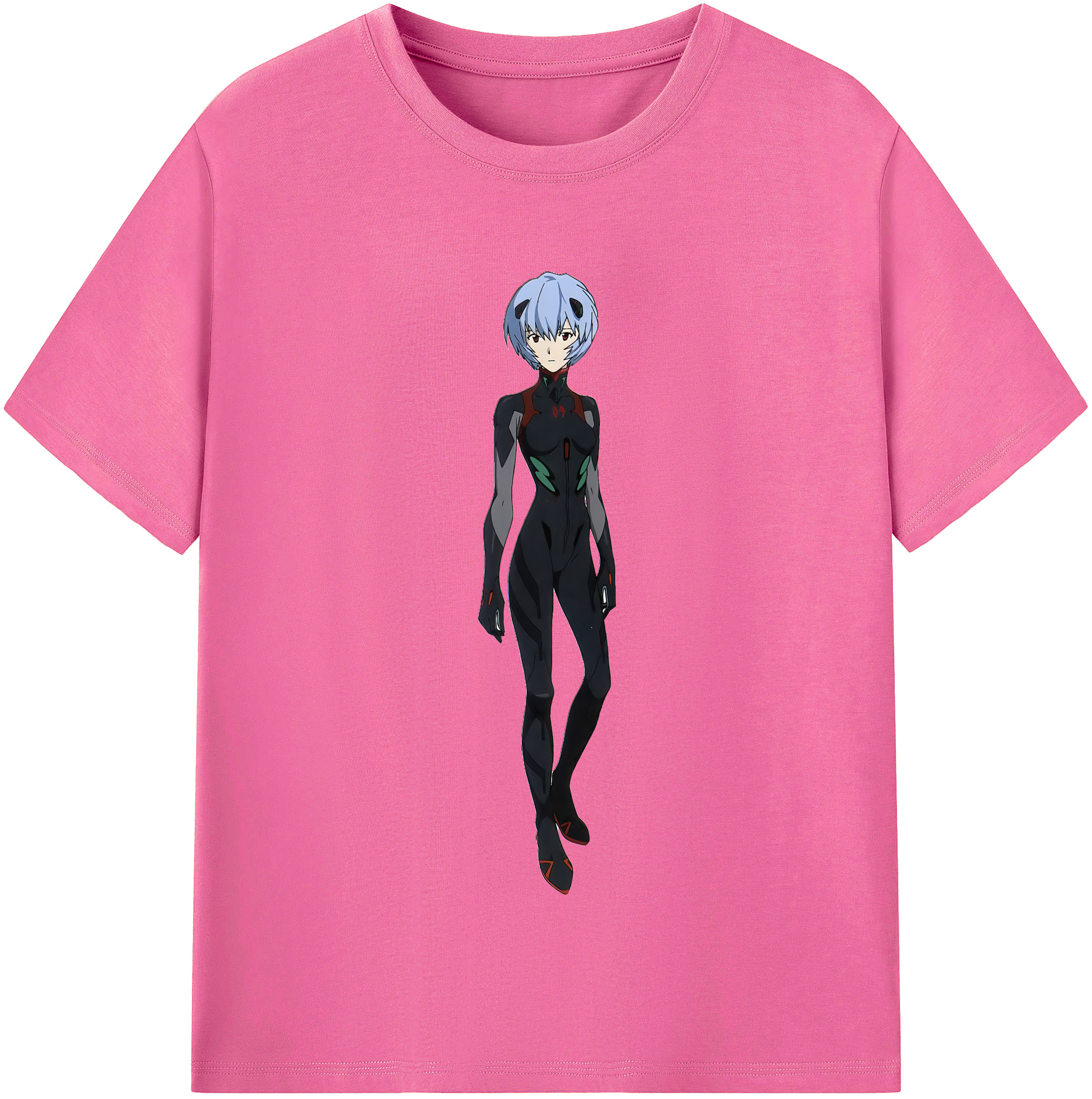 （画像用） EVA 新世紀エヴァンゲリオン レディースカジュアルプリントTシャツ（綿100％）